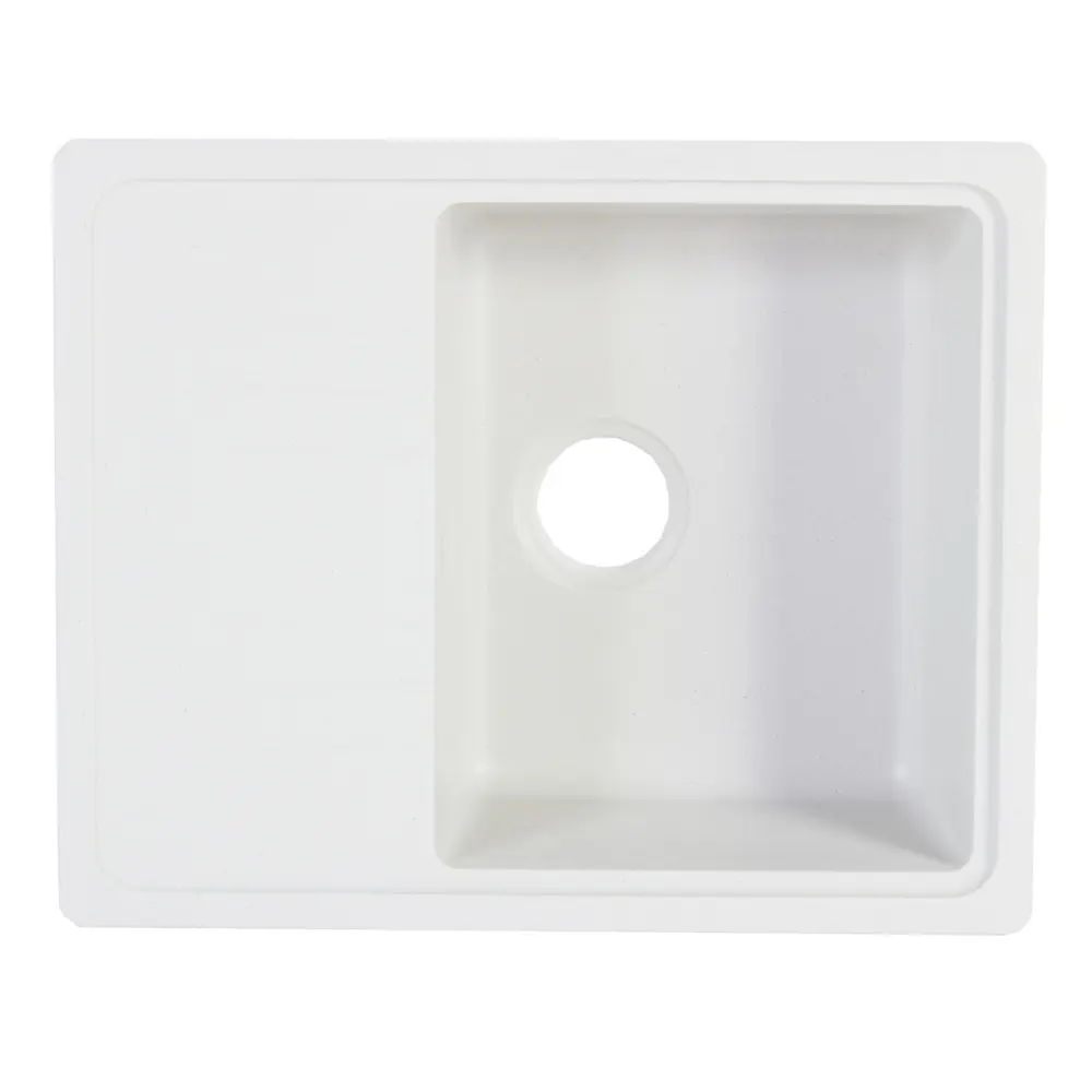 Мойка Delinia FG 61х48 см, цвет арктик, кварц STLM-2132069