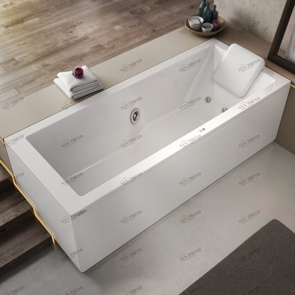 Ванна с гидромассажем "RAINBOW" Energy 160 без панелей 9L43-801 Dx Jacuzzi 9L43801DX