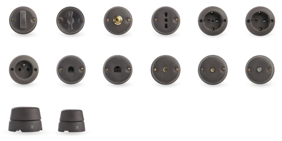 Антрацитовый фарфор гражданской серии GI Gambarelli шифер ARCH-00049214 - Вид №2