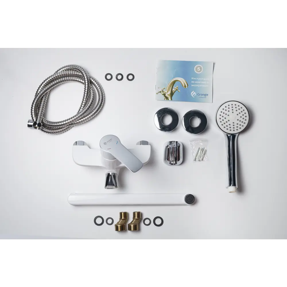 Смеситель универсальный Grange, цвет хром/белый Santreyd STLM-2185817 - Вид №1