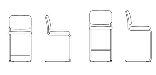 Консольный стул Knoll Cesca™ ARCH-00022666 - Вид №2