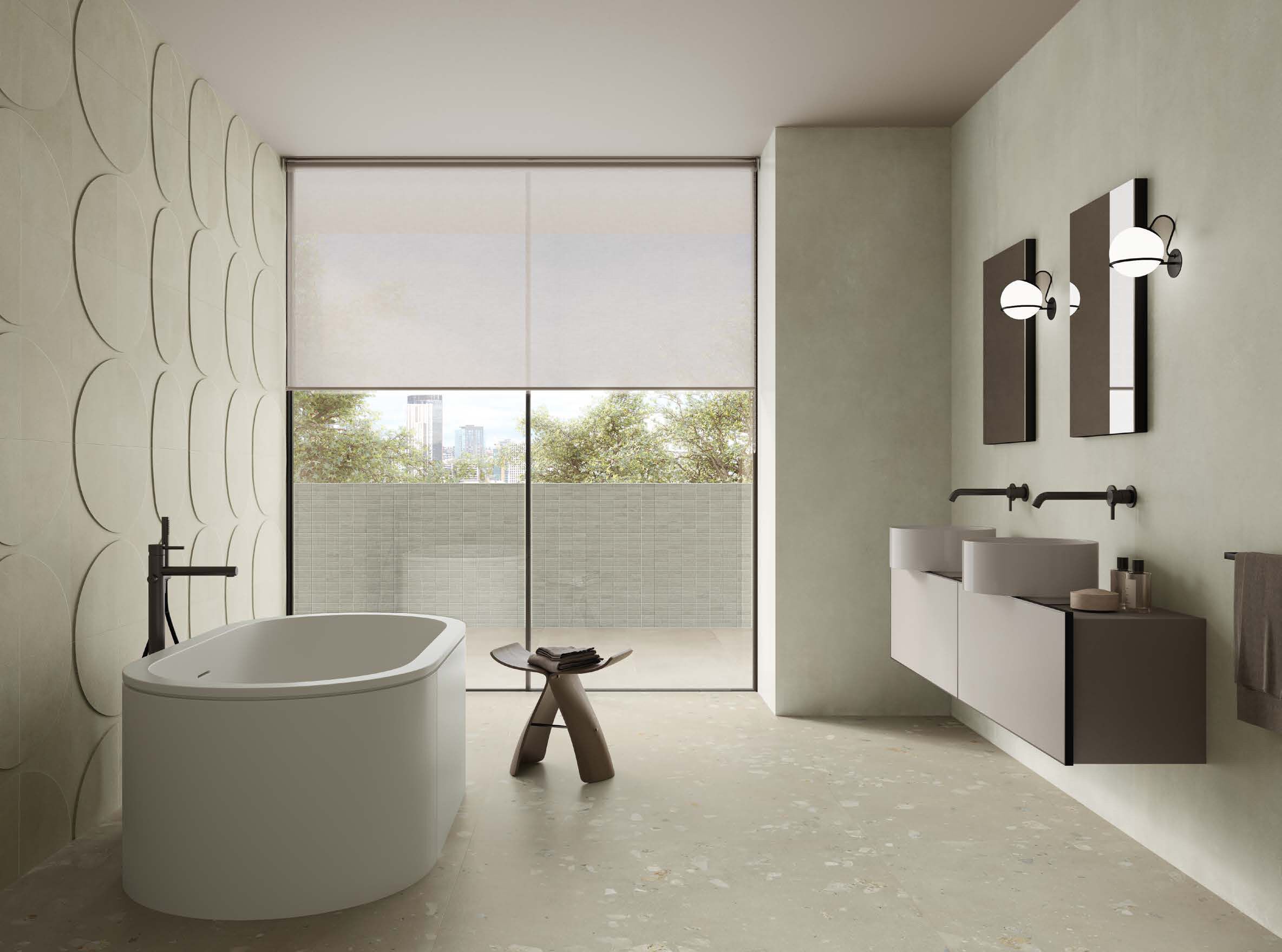 Трехмерное керамогранитное покрытие с эффектом цемента Italgraniti цементы ARCH-00123970 - Вид №2