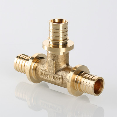 VTm.431.BG.201620 Фитинг аксиальный универсальный – тройник надвижной Valtec 20 (2,8) мм х 16 (2,2) мм х 20 (2,8) мм  - Вид №5