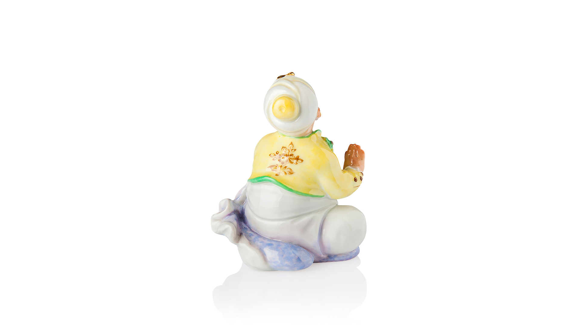 83634 Meissen Фигурка 6,5см "Сидящий турок с кальяном" (Пауль Шойрих, 1926г.) Фарфор  - Вид №1