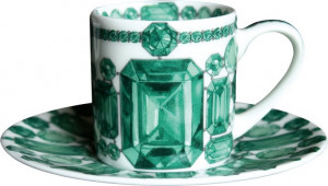 10662277 Taitu Чашка для эспрессо с блюдцем Taitu "Вечные ценности" 100мл Фарфор костяной