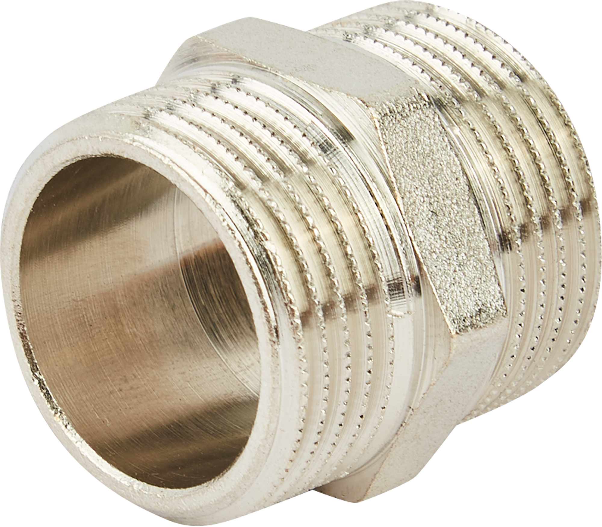 Ниппель STOUT 1" для водопроводных систем из никелированной латуни 82238808 STLM-0022616