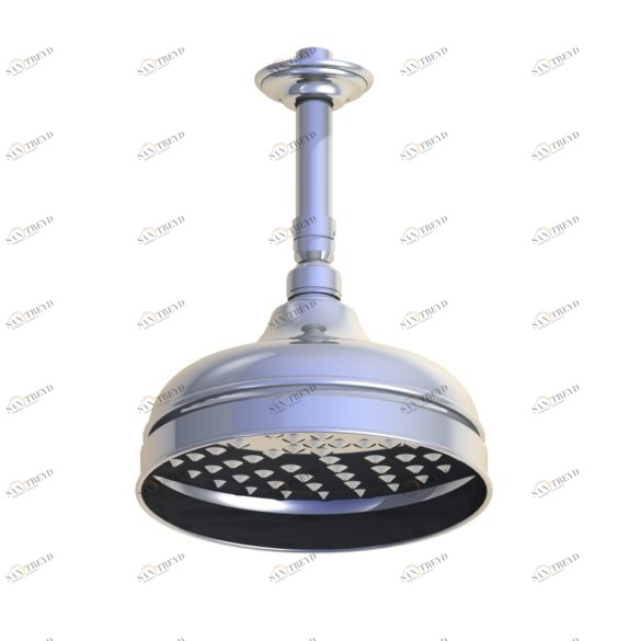 00.510 Верхний душ с защитой от накипи Ø 220 мм с кронштейном - потолочный монтаж HORUS Range Ascott 