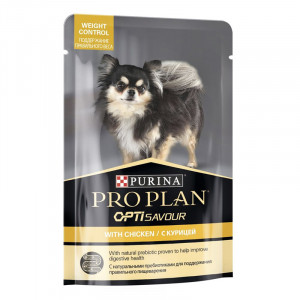 ПР0049852 Корм для собак контроль веса, курица пауч 100г Pro Plan