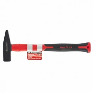 Молоток слесарный 400г Оptimal квадратный боек, фиберглассовая обрезиненная рукоятка MATRIX