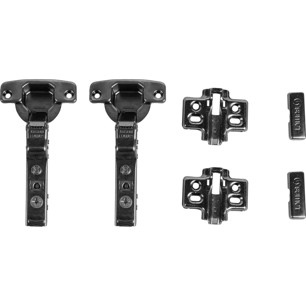 Петля мебельная SAMET Master Black с доводчиком, полунакладная 84829210 STLM-0055745 - Вид №2