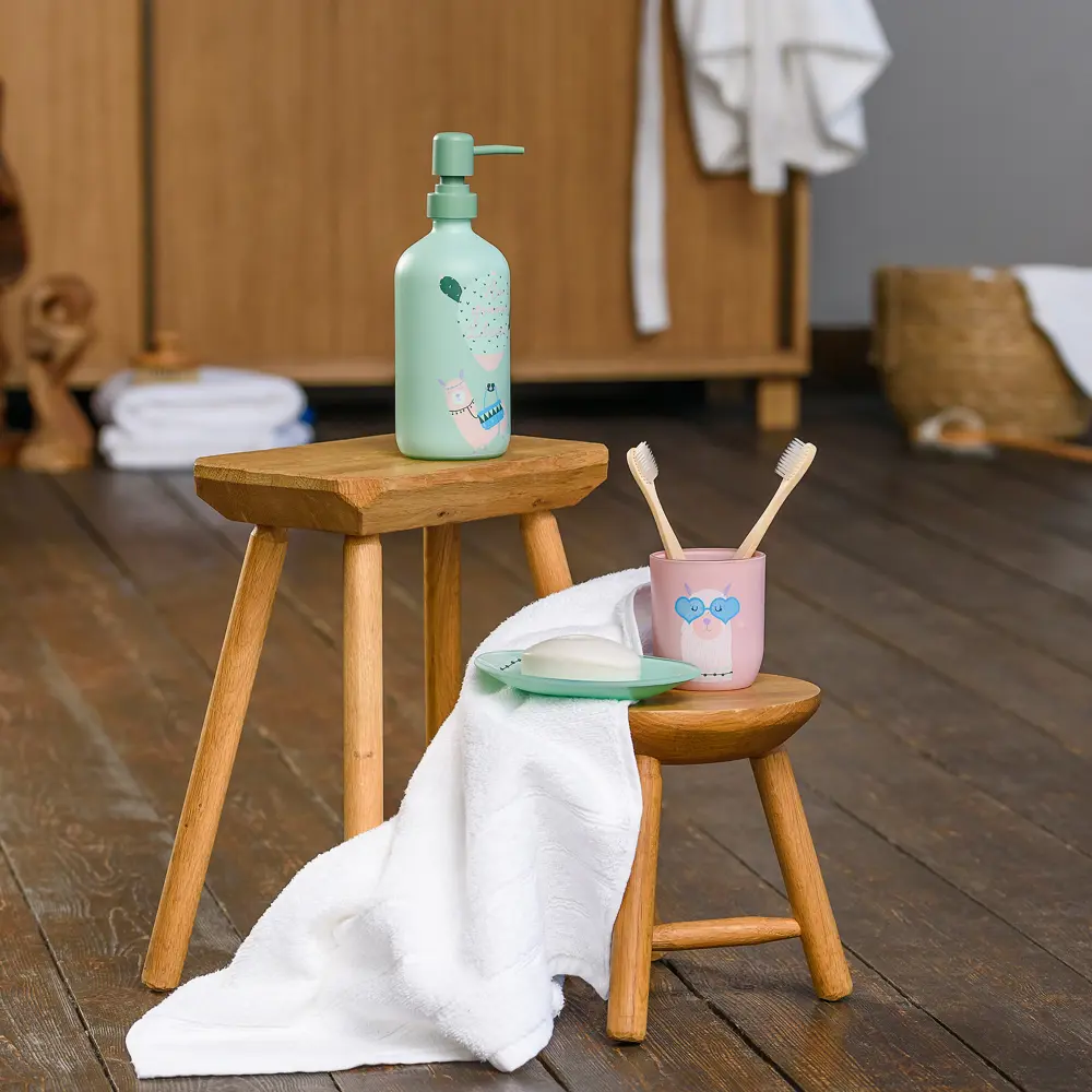 Мыльница Lama в очках стекло цвет зеленый Santreyd STLM-2129727 - Вид №4