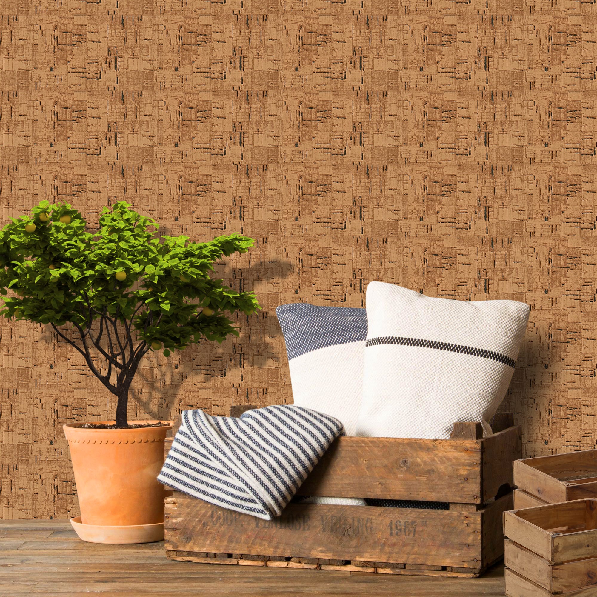 82575743 Плёнка самоклеящаяся, под пробку 0.45х2 м Santreyd  - Вид №1