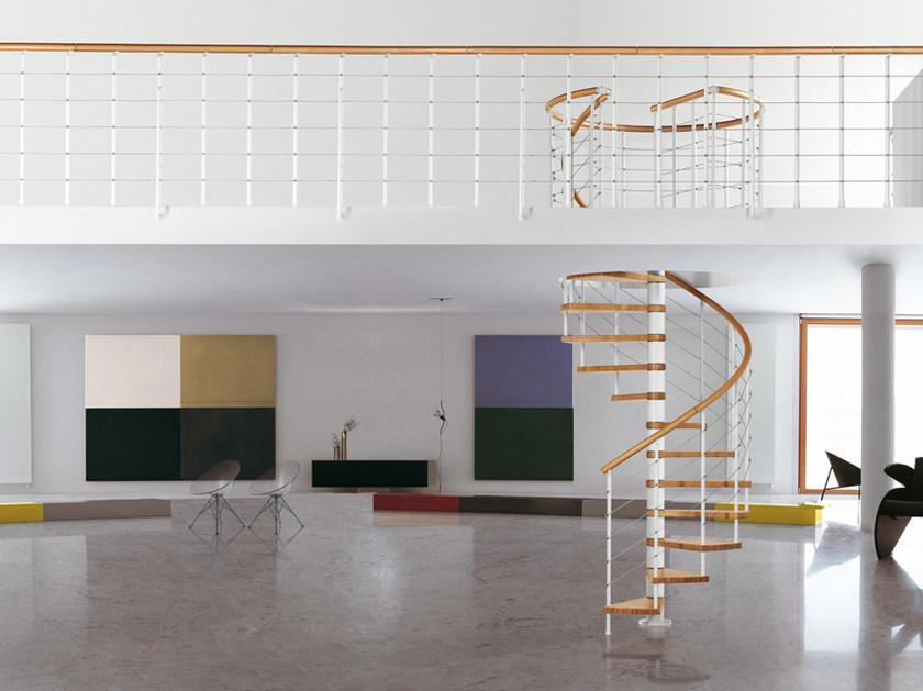 Fontanot Модульная винтовая лестница из нержавеющей стали и дерева Genius + 2:easy sun-id-1481709 - Вид №1