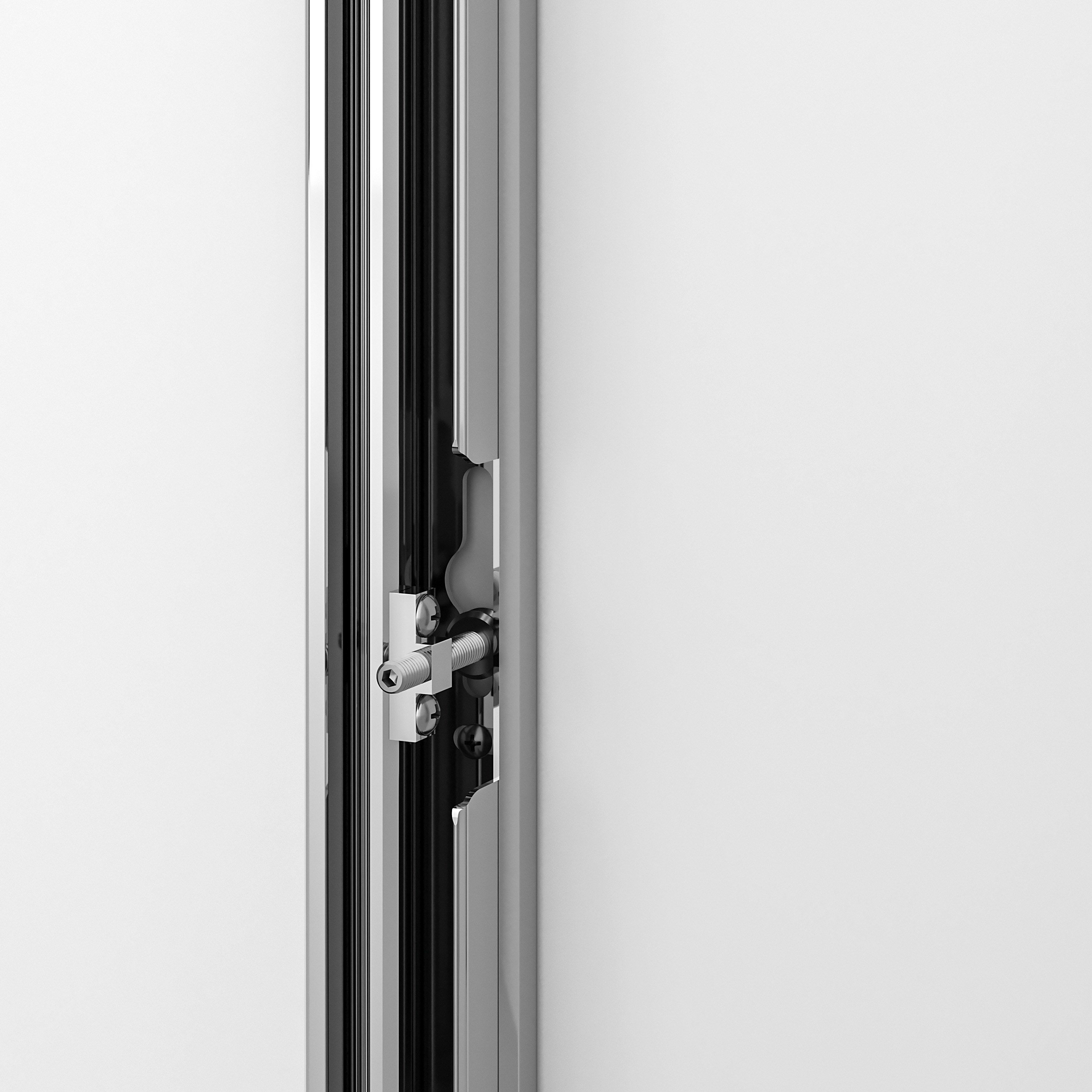 Алюминиевая и стеклянная душевая кабина с раздвижной дверью DUKA вода 5000 ARCH-00071644 - Вид №23