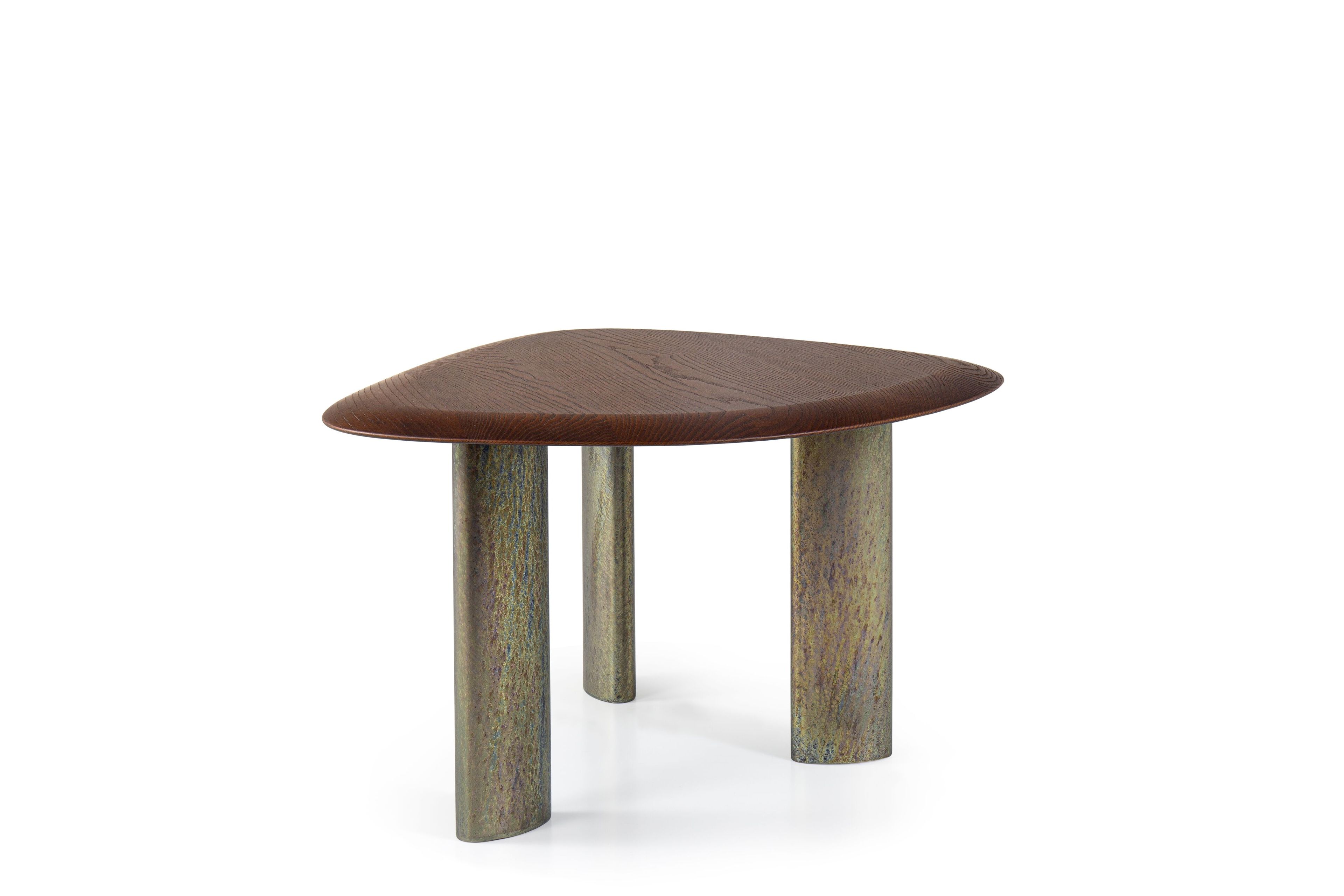 Журнальный столик из дерева и мрамора для гостиной Borzalino EGEO ARCH-00054382 - Вид №7