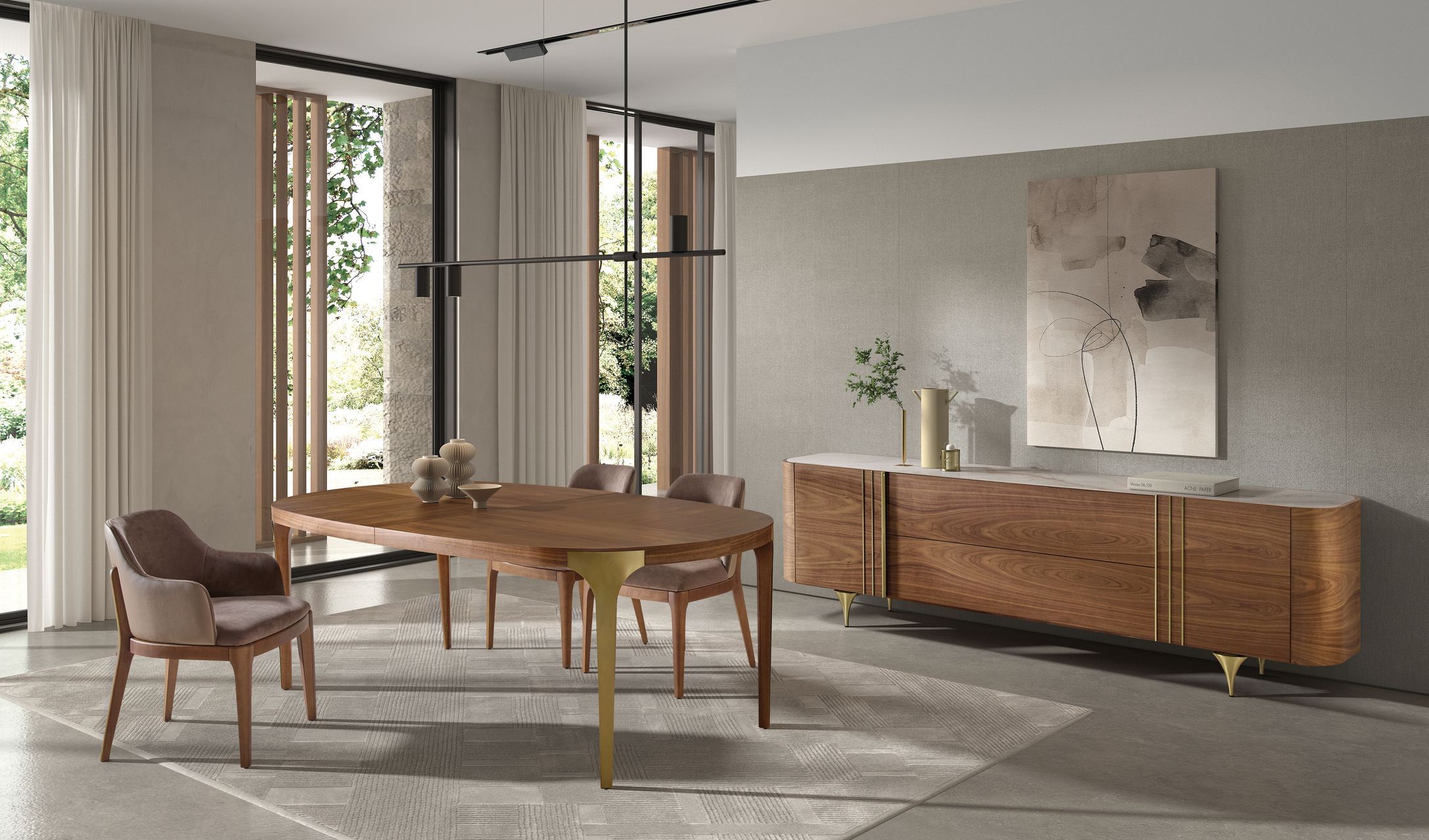 Деревянный выдвижной овальный стол Hurtado Evolution ARCH-00102243 - Вид №9