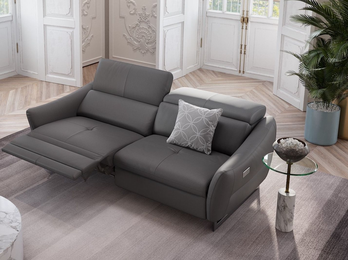 3-местный кожаный диван Sofanella MODENA ARCH-00120211 - Вид №6