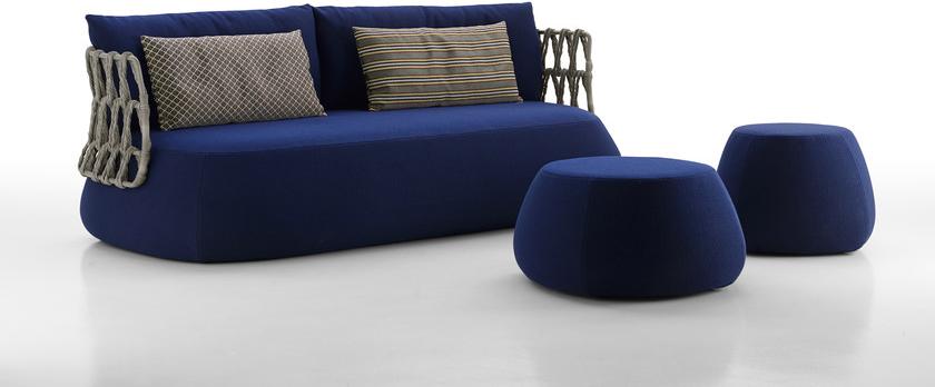 B&B Italia Outdoor Садовый диван из ткани и полиэтиленовых волокон Fat-sofa outdoor sun-id-1493174 - Вид №1