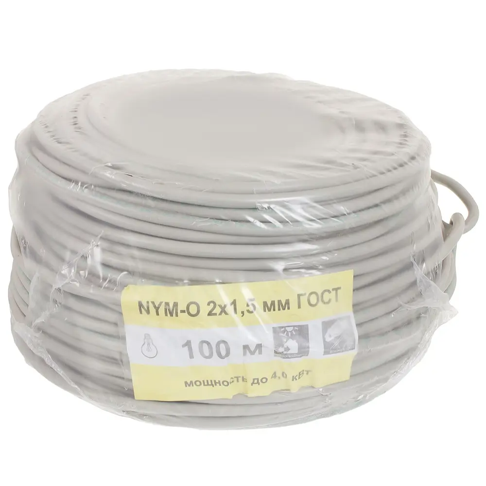 Кабель Ореол NYM 2x1.5 100 м ГОСТ цвет серый STLM-2083542 - Вид №2