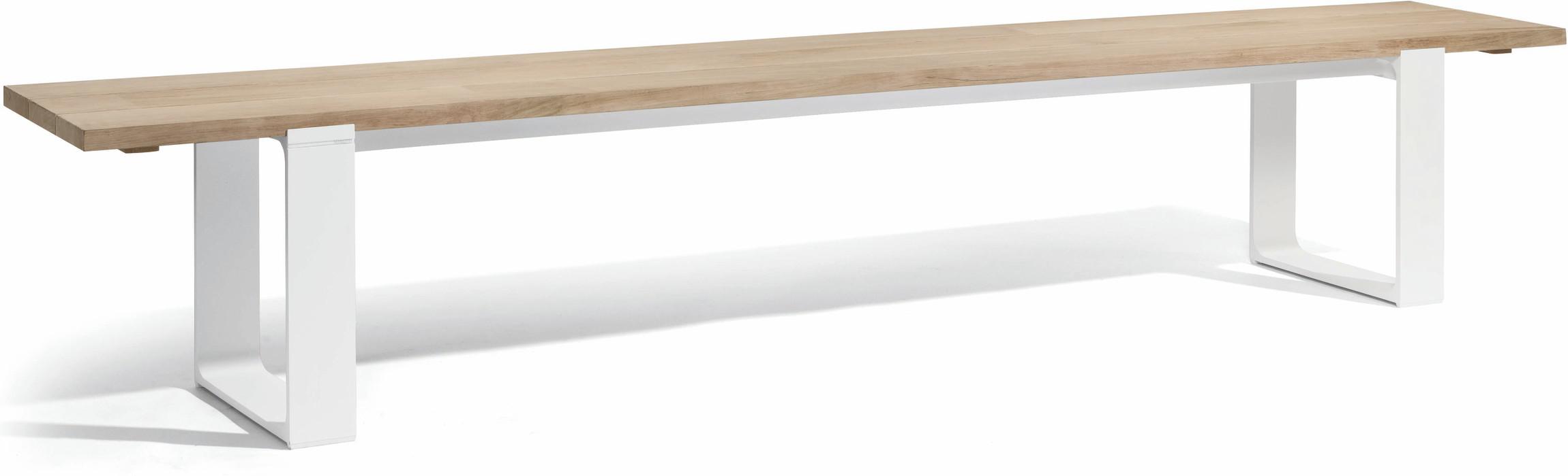 Скамейка белый состаренный teak 270 Manutti Prato MNST246