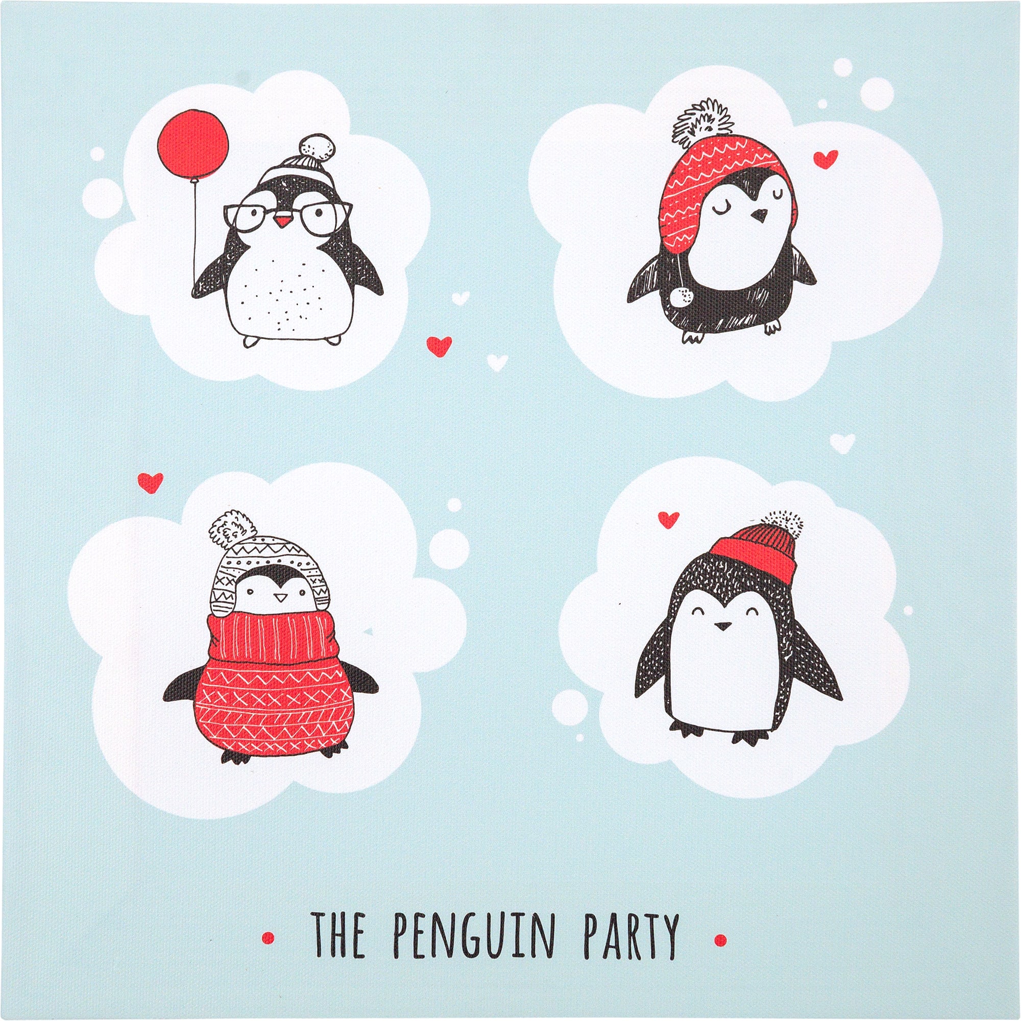 18857264 Картина на холсте «Пингвины» 30x30 см Santreyd 