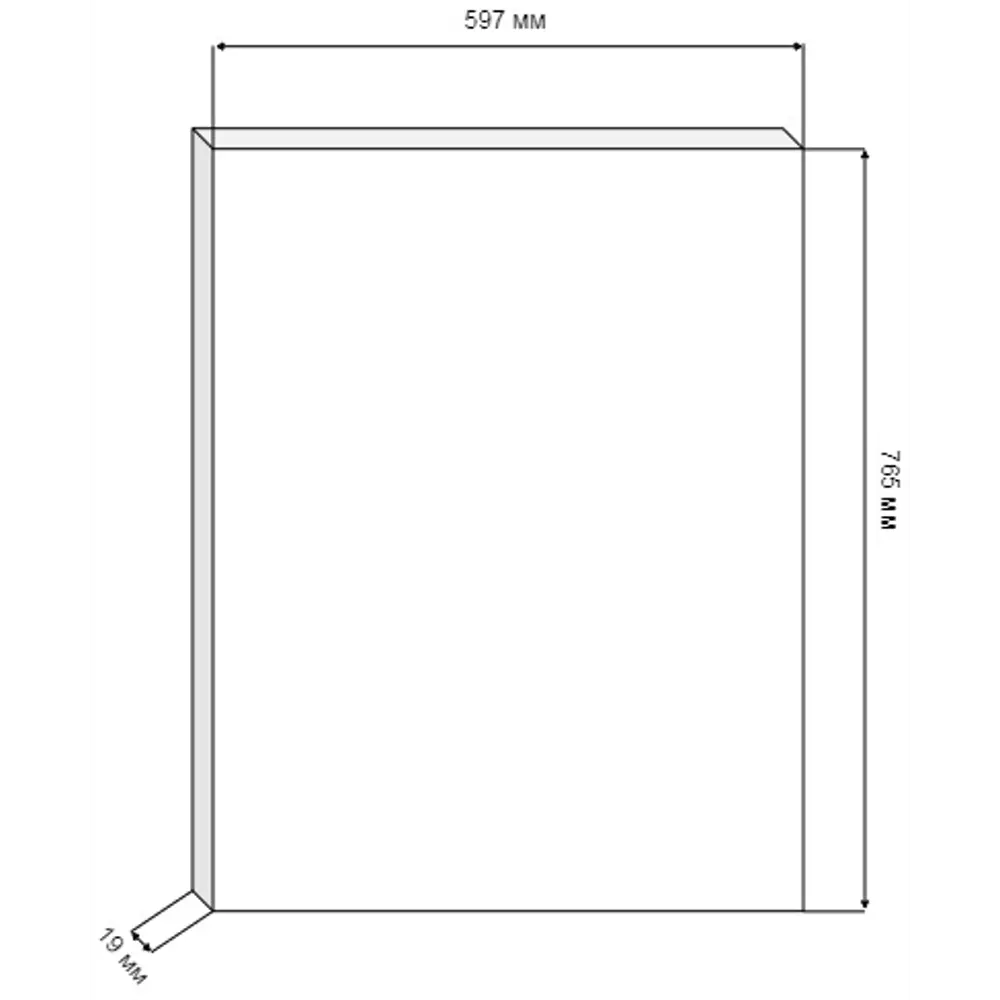 Фасад кухонный KONSENSA Оксфорд 60×77 см бежевый МДФ 89366052 STLM-1569825 - Вид №5