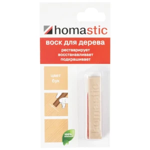 Воск для восстановления паркета и ламината Хомастик (Homastik) бук 25 г 12380944 STLM-2059122