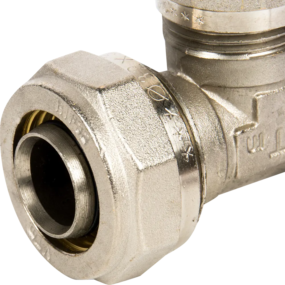 Тройник переходной Valtec 32x26x26 мм никелированная латунь VTM.331 STLM-2202739 - Вид №3