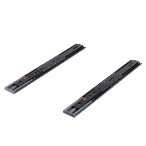 Комплект шариковых направляющих Samet 400 мм с доводчиком сталь цвет черный