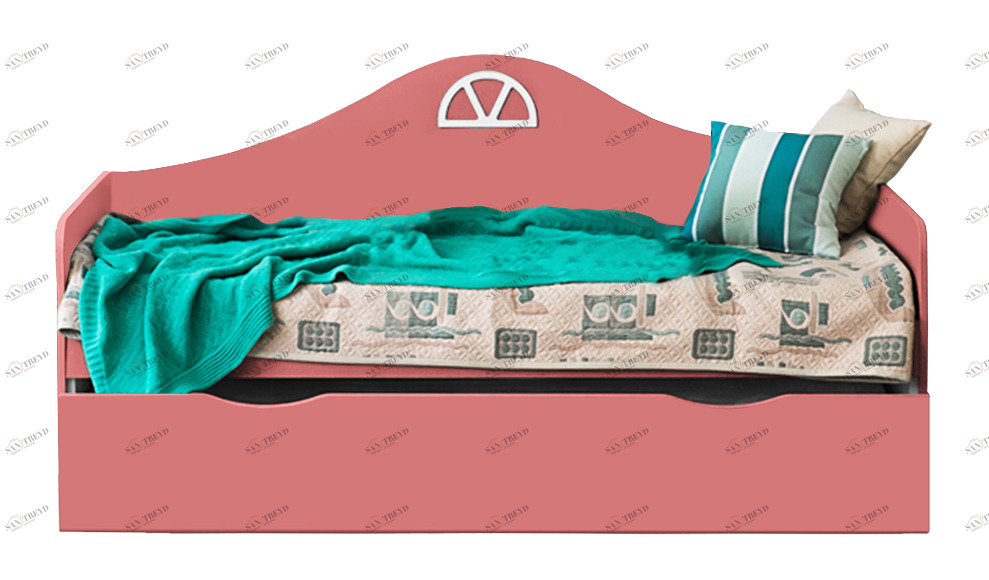 Подростковый диван-кровать с дополнительным спальным местом "Амстердам" МАНДАРИН АМСТЕРДАМ 179542 Красный Santreyd 