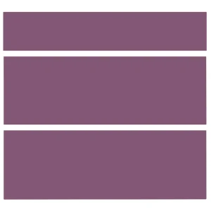 Двери для шкафа Delinia «Слива» 80x15 см, МДФ, цвет сиреневый, 3 шт.