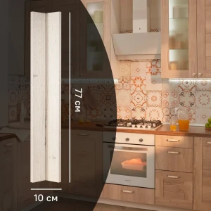 Фальшпанель KONSENSA Касли для кухни 10×77 см в цвете светлое дерево 89420794