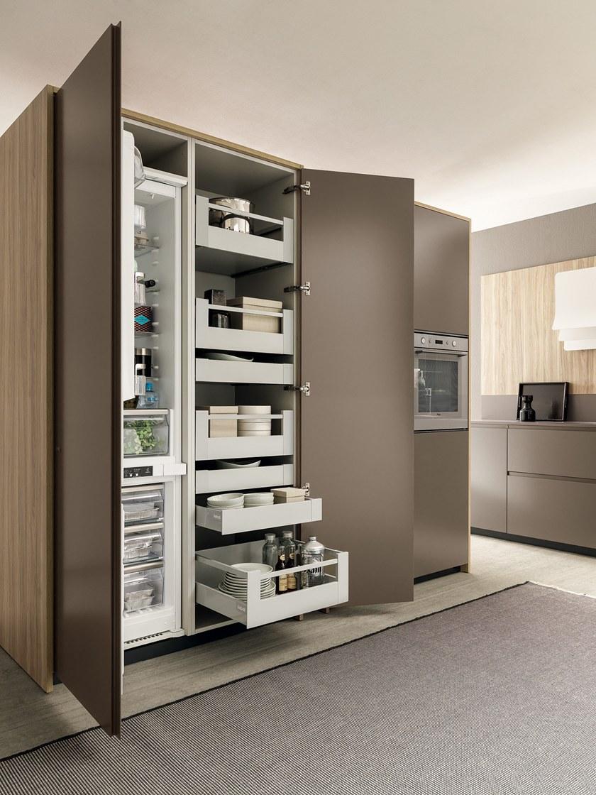 Febal Casa Линейная лакированная встроенная кухня sun-id-1457235 - Вид №9