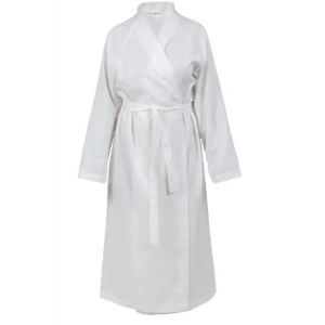 Халат Дом снов Enna универсальный вафельный без капюшона белый размер L-XL