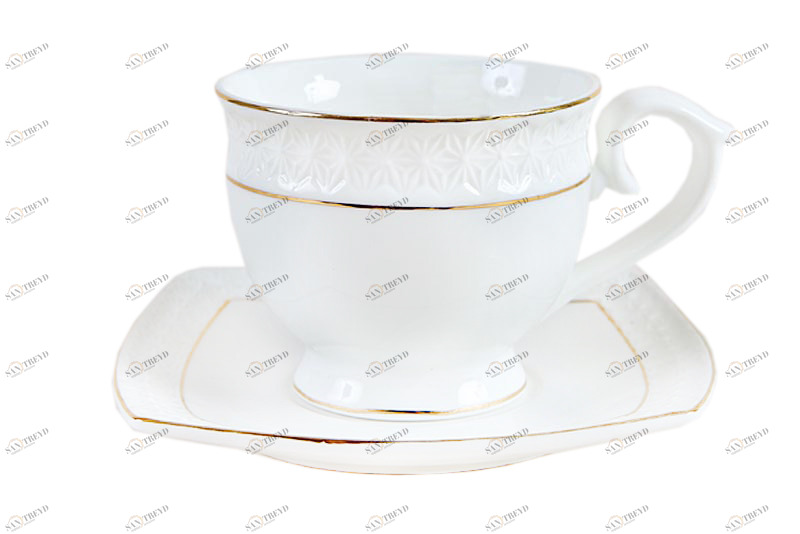 Чаная пара The snow Queen круг 280 мл КОРАЛЛ THE SNOW QUEEN 029613 Белый 