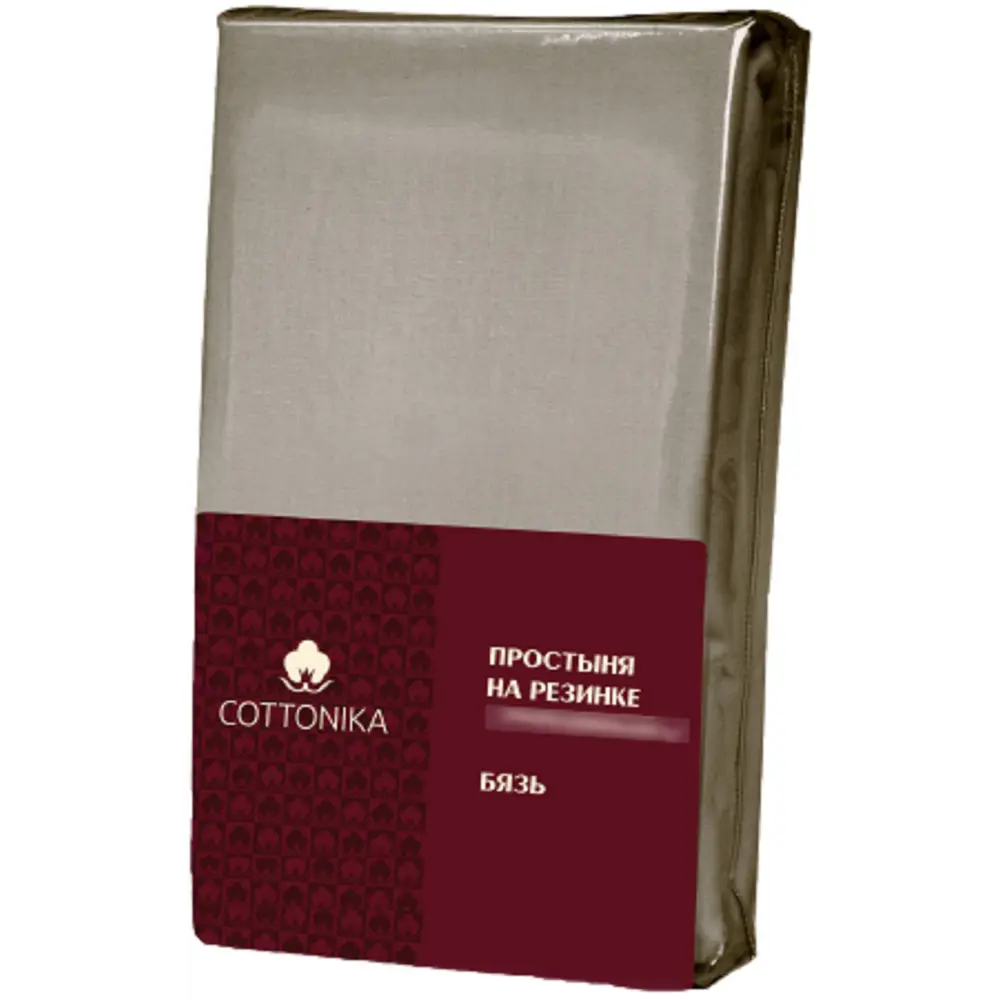 Простыня Cottonika Гамма А 160x200x20 см бязь на резинке капучино STLM-2201613