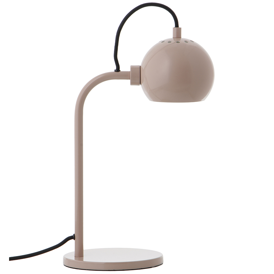 123417 Лампа настольная ball, 24х34 см, пудровая глянцевая Frandsen 