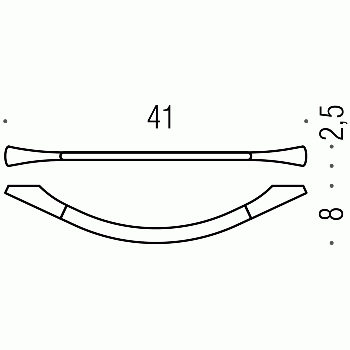 B2809 Полотенцедержатель 41 см COLOMBO LAND Colombo Design - Вид №2