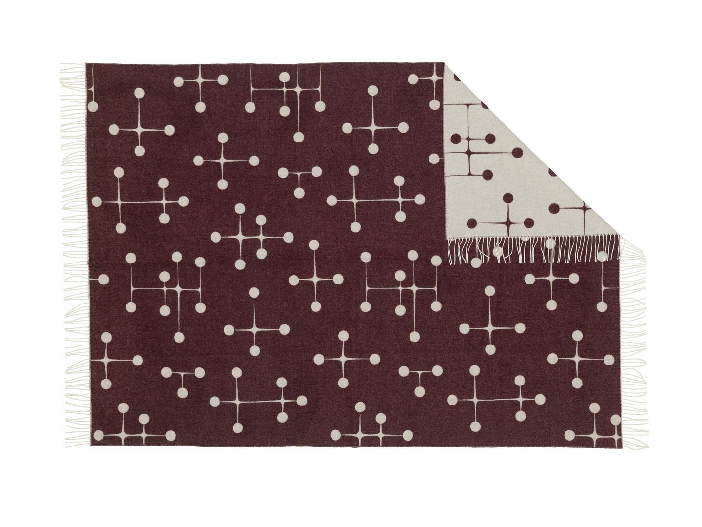 Мериносовая шерсть двухстороннее жаккардовое одеяло VITRA EAMES WOOL BLANKET LIMITED EDITION ARCH-00132907