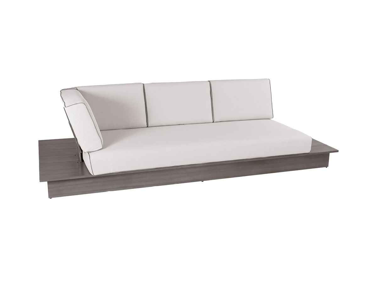 72.00.0704 La Villa Lounge 3-местный серый камень, включая обивку Mbm 