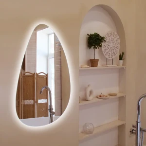 Santreyd Фес Лайт — фигурное зеркало с LED-подсветкой для ванной 90×60 см 89392214