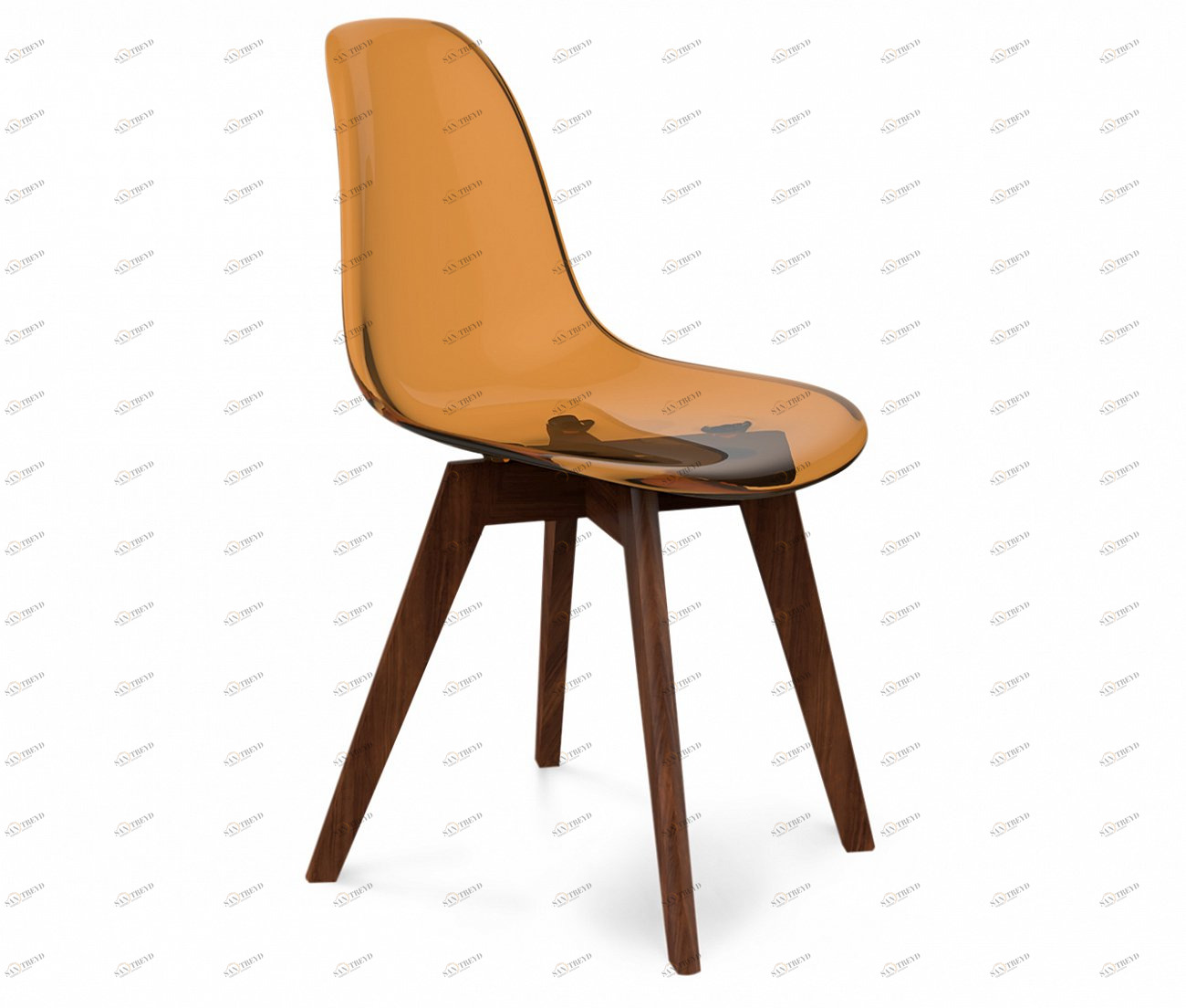 Стул DSW кофейный S39 (eames style) SHEFFILTON EAMES STYLE 015604 Оранжевый 