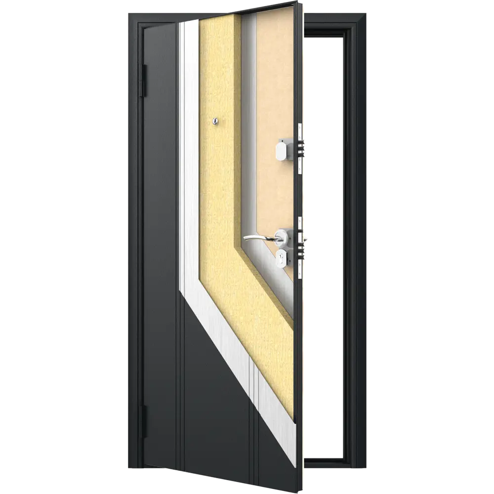 Дверь входная металлическая Оптим 98x205 см левая ясень ривьера DOORHAN STLM-2023532 - Вид №6