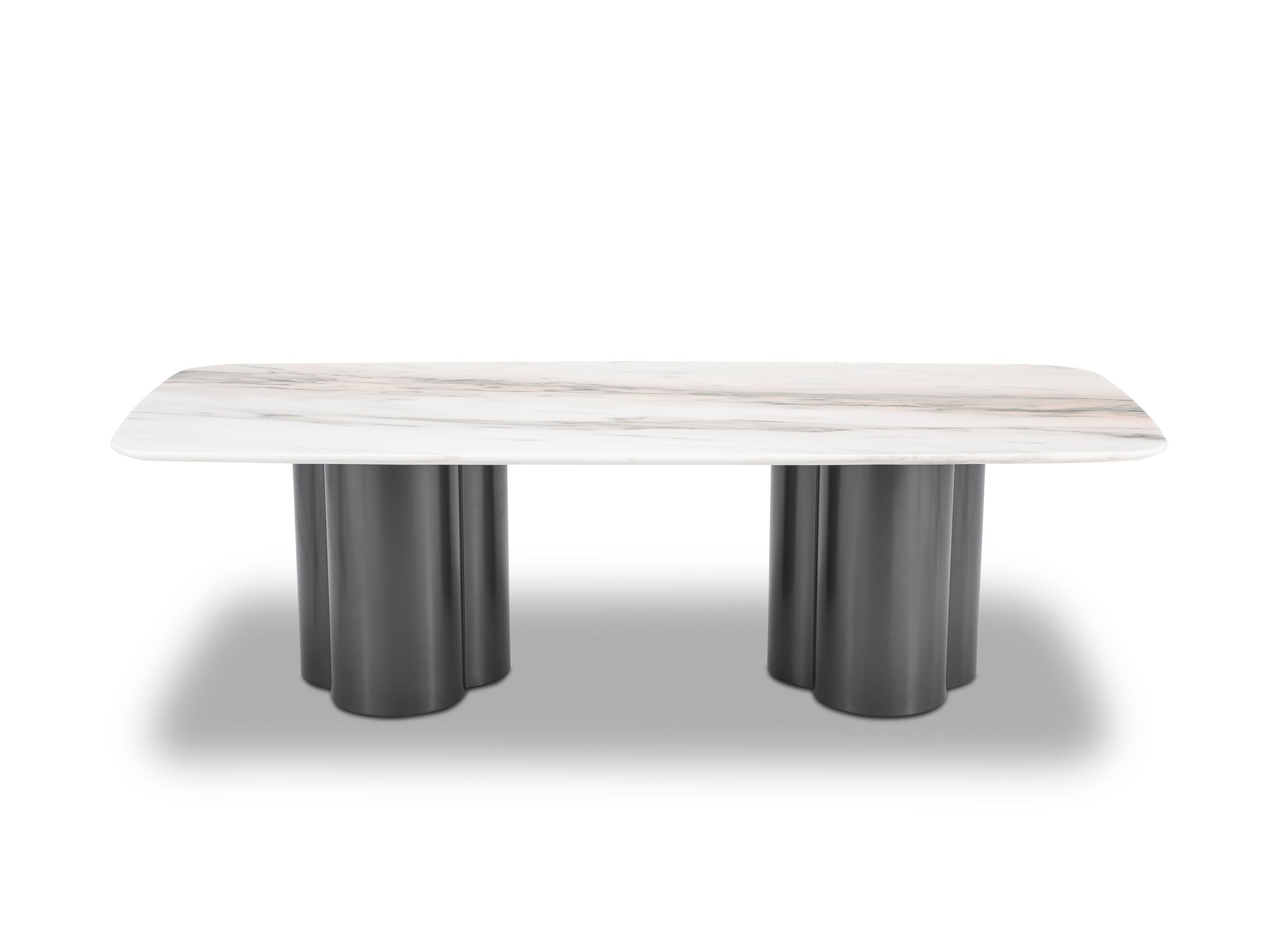 Прямоугольный обеденный стол из мрамора и нержавеющей стали CAMPO DE' FIORI AST841 ARCH-00130968