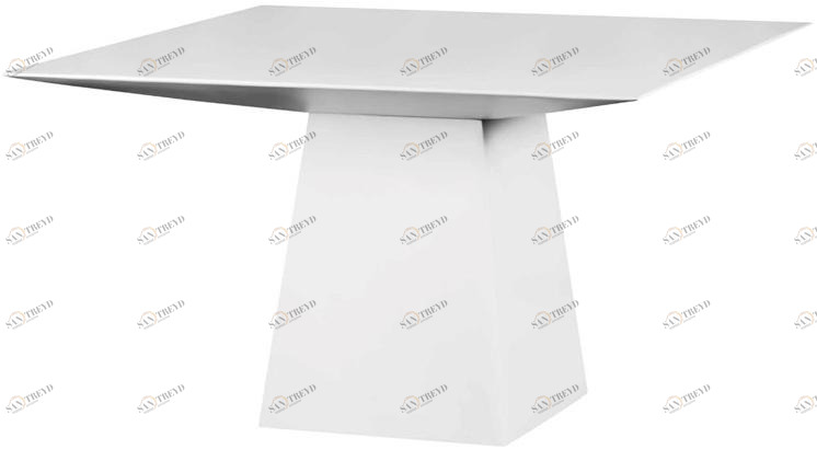 GANSK Квадратный обеденный стол из стекловолокна Quadra G3004