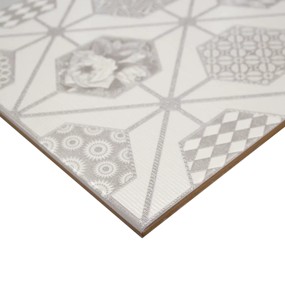 Декор настенный Azori Devore Лайт Geometria 31.5x63 см матовый цвет белый геометрия STLM-2163915 - Вид №2