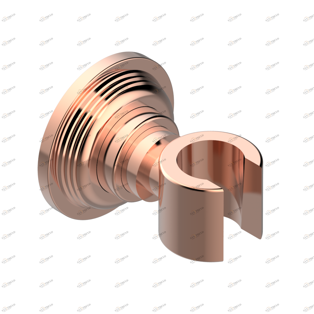 U9G-53F Кронштейн стационарный встраиваемый в стену Thg-paris West coast с ручками-крестиками с белым ониксом Blush PVD U9G 53F CAT.F