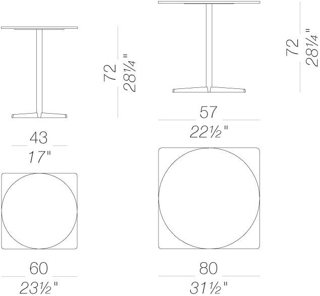 Lapalma Круглый садовый стол Auki outdoor sun-id-1512816 - Вид №4