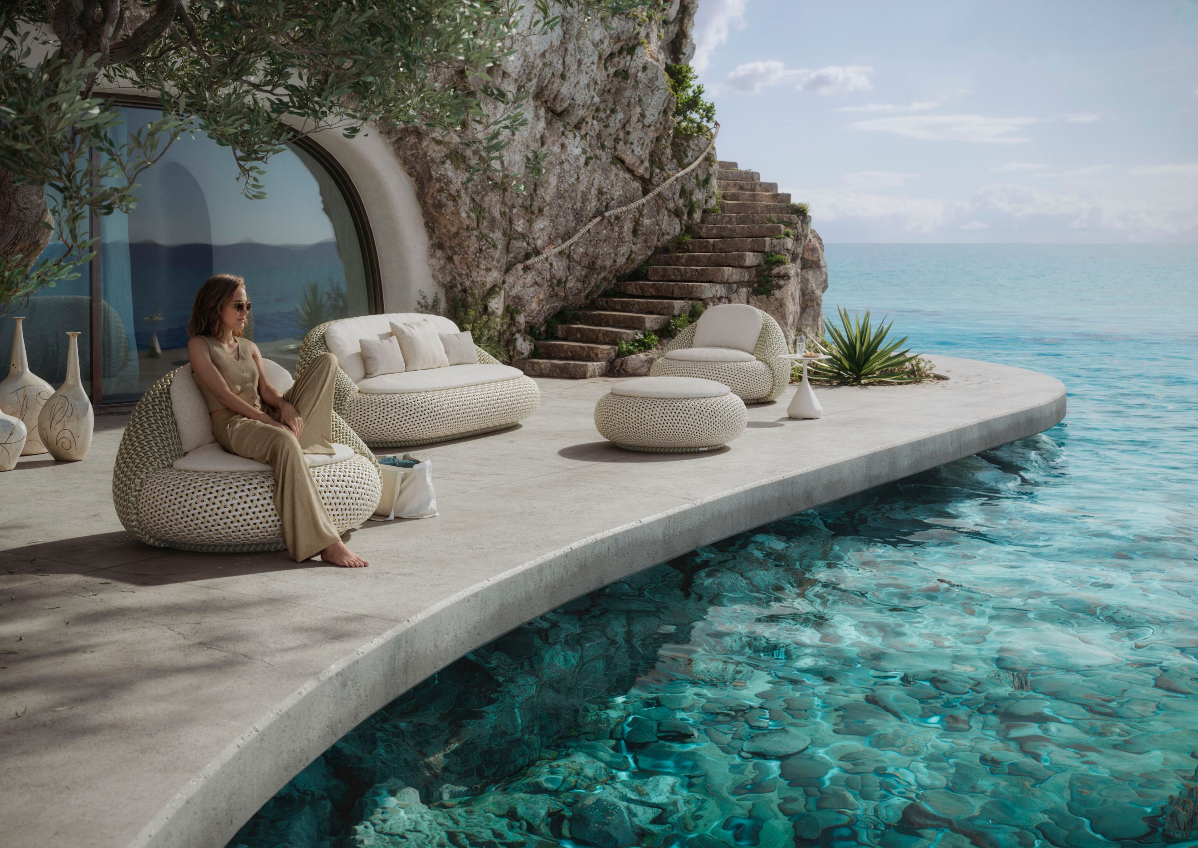 2-местный диван из синтетического волокна DEDON ATOLO ARCH-00084980 - Вид №4