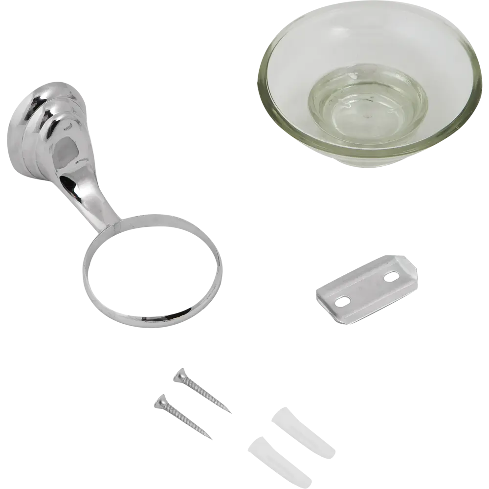 Мыльница подвесная, стекло, цвет хром Santreyd 68 STLM-2079036 - Вид №2